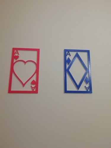 Wall art as poker cards 3D Print 279910