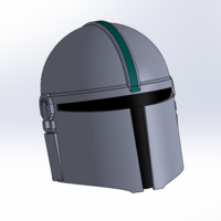 Small Mandalorian Helmet 3D Printing 279959