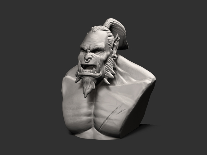 Orc bust for Print