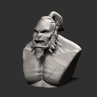 Orc bust for Print - Thumbnail 3