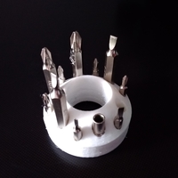 Small Screwdriver bit holder / Porta brocas para taladro 3D Printing 280044