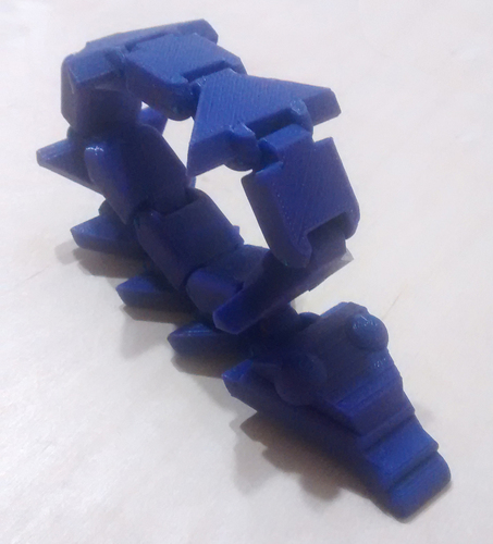 Yunis The Simple Jointed Snake 3D Print 28005