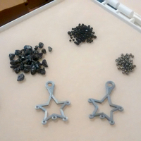 DIY Crafty Star Earrings For 6g & 8g Plugs Beading Dangles - Thumbnail 4