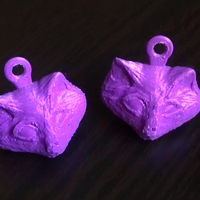 Kitty Cat Head Charm Pendant Earrings or Necklace - Thumbnail 3