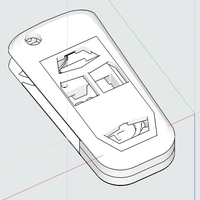 Chevy Colorado Flip Style Switchblade Key Fob - Thumbnail 1