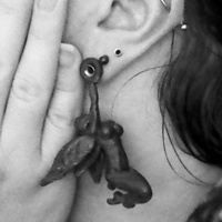First Female Nude Fairy 6g Earring Charm - Thumbnail 1