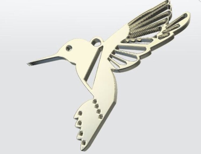 BIRD PENDANT Necklace 3D Print 280331