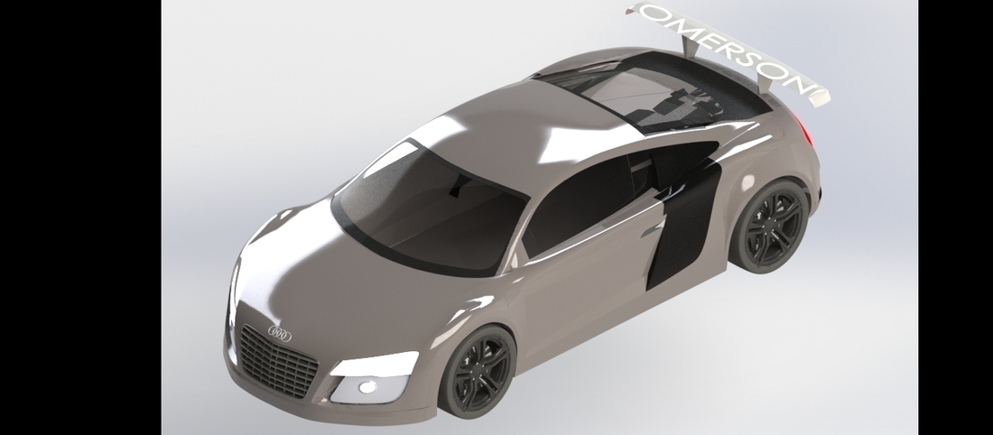 Audi R8 model for 3d print