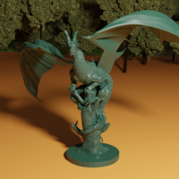 DRAGON ON BROKEN TREE - Thumbnail 3