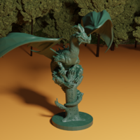 DRAGON ON BROKEN TREE - Thumbnail 5