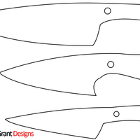 Knives and Chopstick Templates - Thumbnail 2