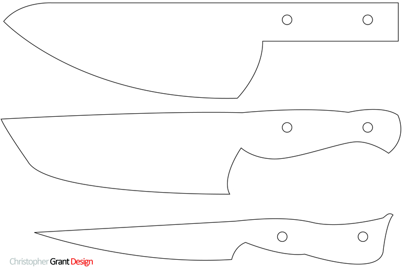 Knives and Chopstick Templates