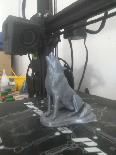 Wolf howling 3D Print 280643