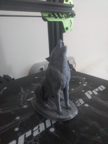 Wolf howling 3D Print 280644