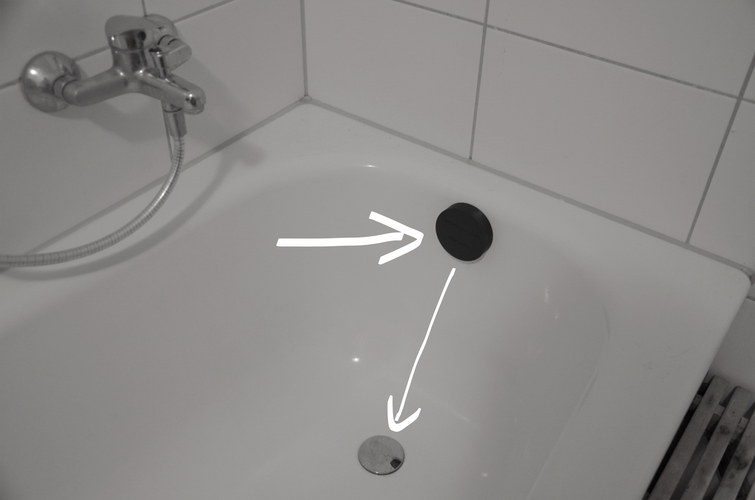 Bathtub plug lifter handle