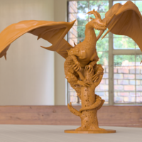 DRAGON ON BROKEN TREE - Thumbnail 9