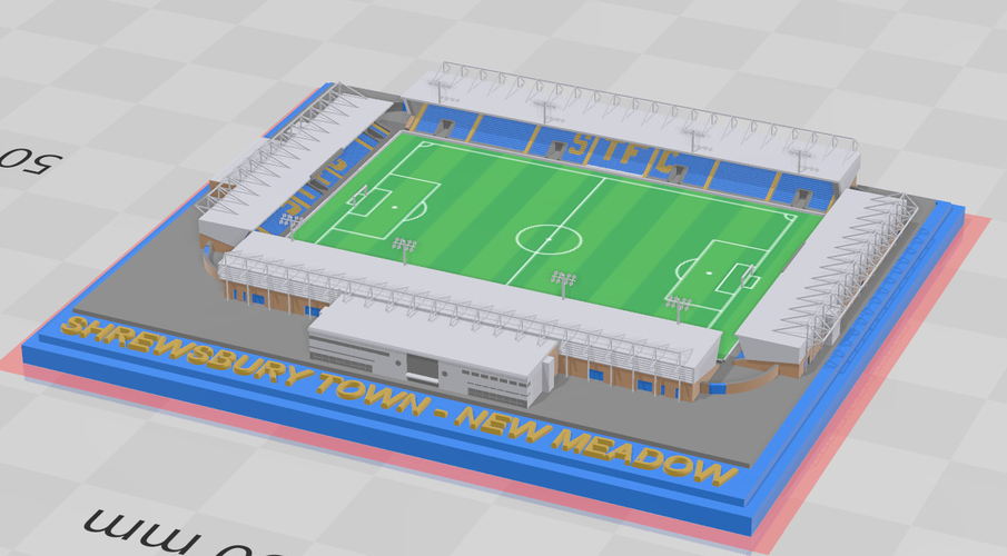 Shrewsbury Town FC - New Meadow 3D Print 280860