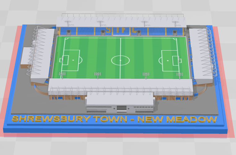 Shrewsbury Town FC - New Meadow 3D Print 280861