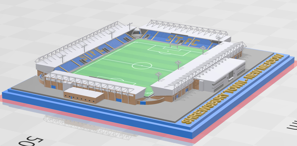 Shrewsbury Town FC - New Meadow 3D Print 280862