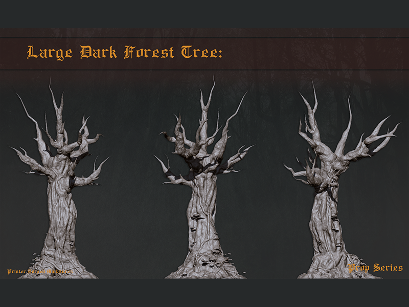 Forest Environment Pack: Dark Forest Tree (for 25mm character)
