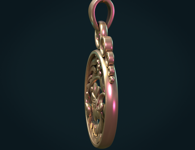 Scrollwork Pendant 3D Print 280942