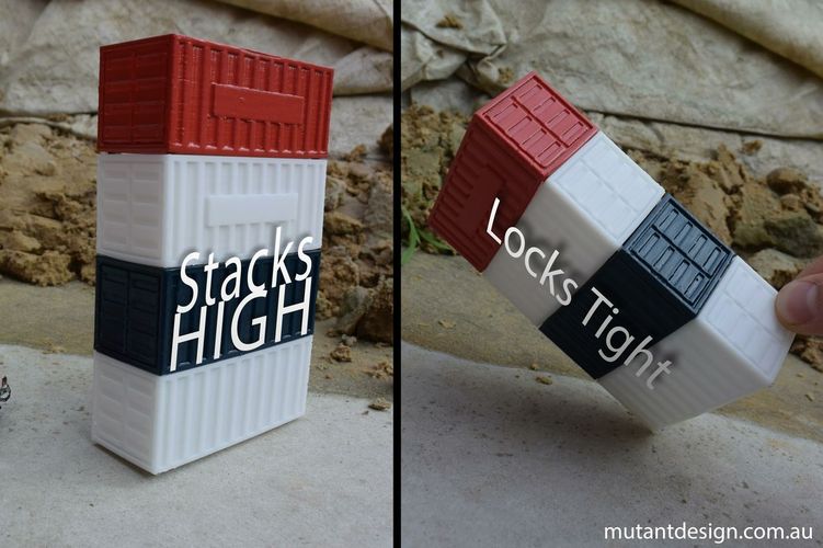 3D Locking Rugged Storage Box 3D model 3D printable