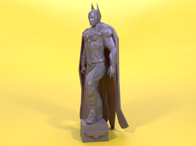 BATMAN Low Poly dark Knight 3D Print 280966