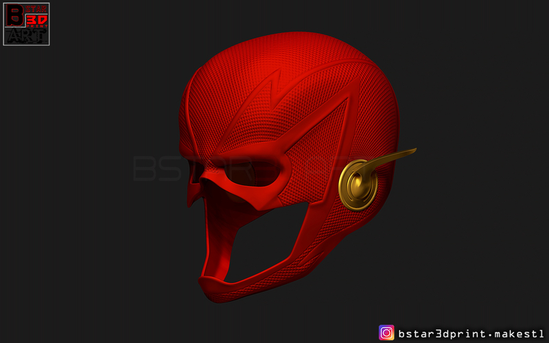 Flash Helmet Season 6 3D print model 3D Print 281062