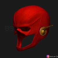 Flash Helmet Season 6 3D print model - Thumbnail 3