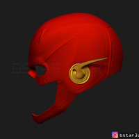 Flash Helmet Season 6 3D print model - Thumbnail 4