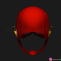 Flash Helmet Season 6 3D print model - Thumbnail 6