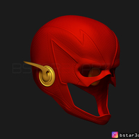 Flash Helmet Season 6 3D print model - Thumbnail 8