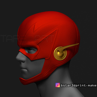 Flash Helmet Season 6 3D print model - Thumbnail 9