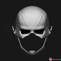 Flash Helmet Season 6 3D print model - Thumbnail 10