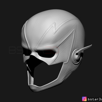 Flash Helmet Season 6 3D print model - Thumbnail 11