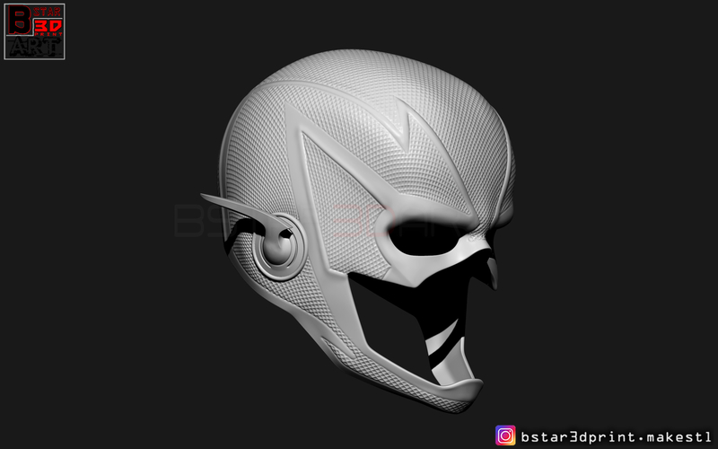 Flash Helmet Season 6 3D print model 3D Print 281075