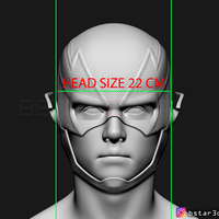 Flash Helmet Season 6 3D print model - Thumbnail 17