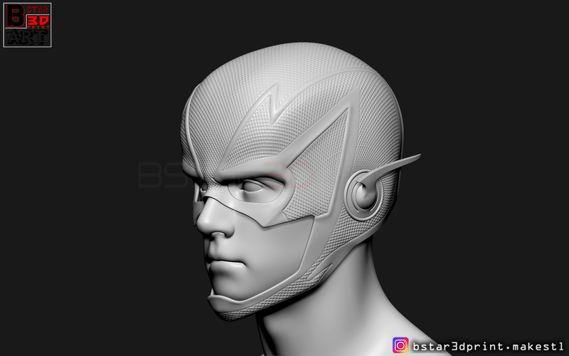 Flash Helmet Season 6 3D print model 3D Print 281077