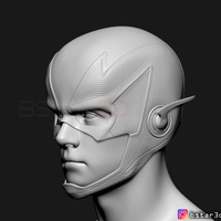 Flash Helmet Season 6 3D print model - Thumbnail 18