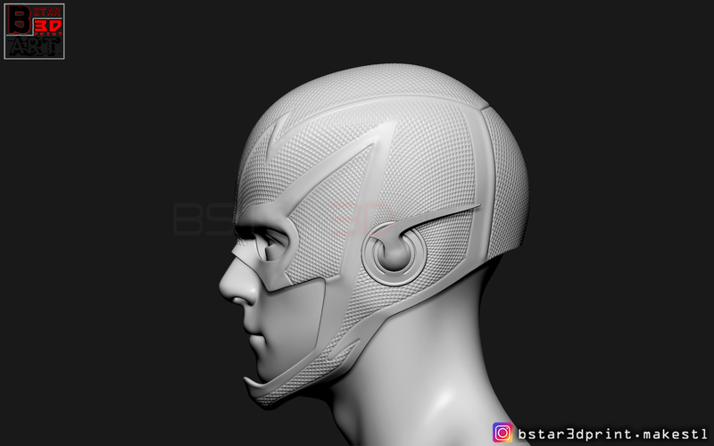 Flash Helmet Season 6 3D print model 3D Print 281078