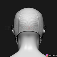 Flash Helmet Season 6 3D print model - Thumbnail 20