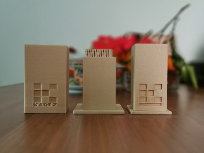 Minimalist Design Toothpick Holder 3D Print 281102