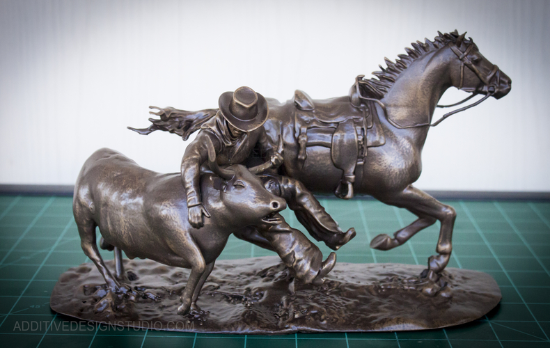 Cowboy Sculpture "The Catch"