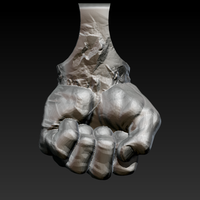Fist Pendant Jewel 3d print model - Thumbnail 2