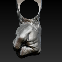 Fist Pendant Jewel 3d print model - Thumbnail 3