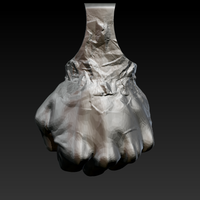 Fist Pendant Jewel 3d print model - Thumbnail 4