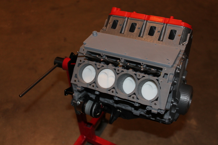 Chevy Camaro LS3 V8 Engine - Scale Working Model 3D Print 281144