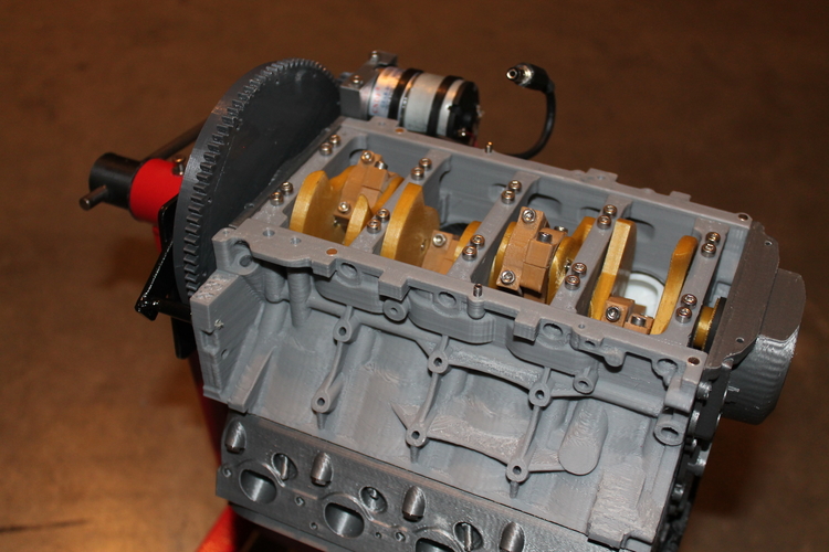 Chevy Camaro LS3 V8 Engine - Scale Working Model 3D Print 281146