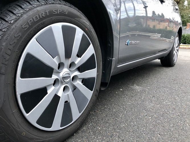 Nissan Leaf Wheel Cover Plates (Aerodynamic Modification) 3D Print 281162