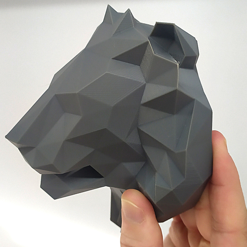 Decoration -Lion (LowPoly) 3D Print 281189